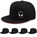 Gorra de Béisbol Ajustable Snapback - Visera Ancha y Curva, Tamaño Grande (Ajusta a 22+), Diseño Ligero y de Ojo Amplio para Streetwear, Baile - Blanco//Gris/Azul Marino, Gorra Talla Única