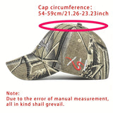 Gorra de beisbol para pesca al aire libre con bordado de pescado