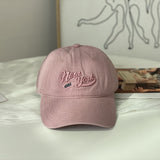 Gorra de Béisbol Bordada Americana para Hombres y Mujeres, Estilo Coreano Versátil con Visera Curva Snapback para Primavera/Otoño