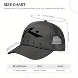 1pc Gorra Unisex Ligera de Verano y Otoño 2025 con Estampado RUSTY, Gorra Snapback Negra Transpirable para Camping al Aire Libre, Baile Callejero, Deportes de Carrera, Uso Casual – Regalo Versátil de Cumpleaños