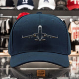 1pc Gorra de Piloto para Hombres y Mujeres - Diseño con Avión &amp; Cola del Aeroplano, Poliéster Ligero Resistente a Arrugas, Sombrillo Todo Clima al Aire Libre para Entusiastas de la Aviación, Pilotos, Eventos Casuales e Formales - Regalo Para Pilot (/Gris/