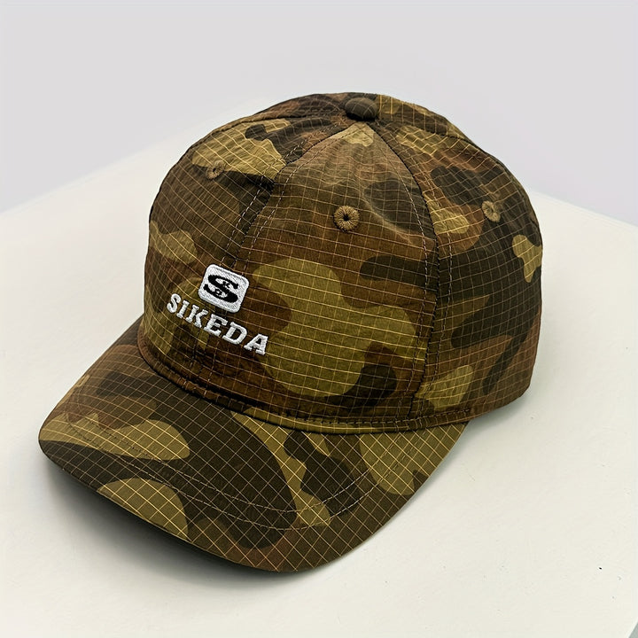 Gorra de béisbol ajustable con cierre - Diseño ligero y de secado rápido con estampado de camuflaje, estilo callejero, estilo casual para hombres y mujeres, accesorio casual para la cabeza | Gorra estampada | Gorra ajustable