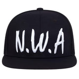 1pc Gorra de béisbol para hombre NWA bordada, gorra informal de hip-hop, ajustable para protección solar, poliéster ligero, ligero estiramiento, para viajes de primavera/otoño, playa, fiesta