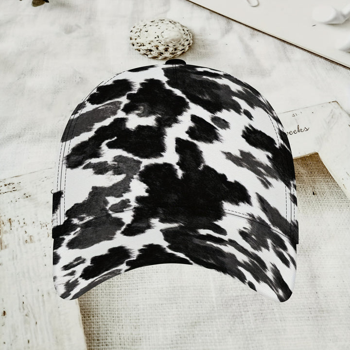 Gorra de Béisbol con Estampado de Vaca Ajustable y Ligera Transpirable para Deportes y Actividades al Aire Libre, Estilo Glamuroso para Todas las Estaciones, Regalo Ideal para Vacaciones