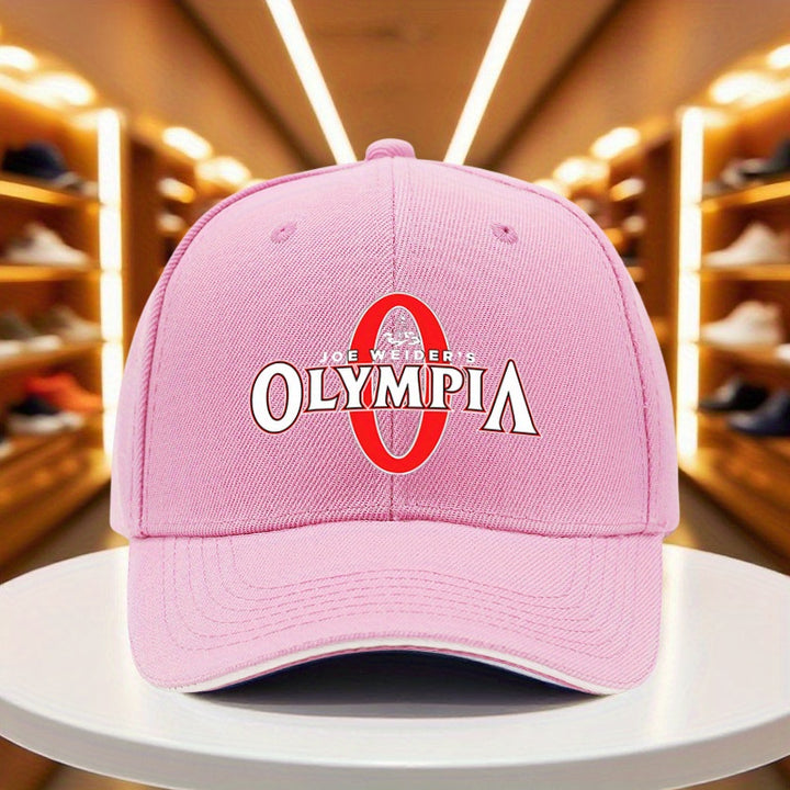 1 Gorra de Béisbol Joe Weider's Olympia - Ligera y Ajustable, para Gimnasio, Deportes, Halloween, Acción de Gracias - Gorro Casual Atlético para Hombres y Mujeres