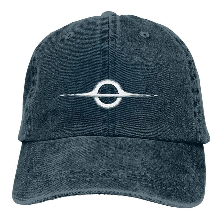 Gorra de béisbol de algodón unisex con diseño de agujero de gusano interestelar, gorra deportiva de algodón 100%, ligera con estiramiento medio, recubierta de PVC, patrón de teñido, relleno de poliéster 100%, lavable en máquina