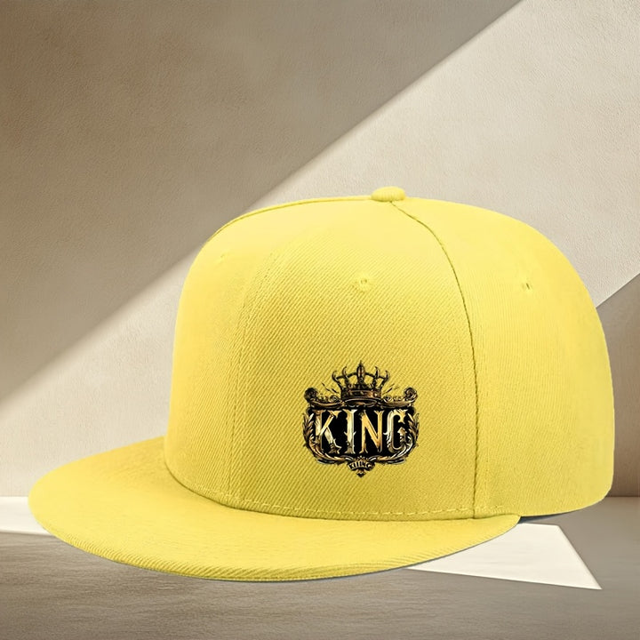 Gorra de pico de pato casual y versátil con estampado sencillo, tendencia de moda primavera-verano, sombrero plano transpirable para uso diario urbano