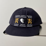 Gorra de Béisbol Rojo Vino para Hombres y Mujeres - Gorra Ligera Ajustable con Diseño Yin-Yang & León, Símbolos Ocultistas, Texto Occultista - Accesorio Urbano Gótico Hip-Hop