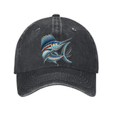 Gorra Unisex de Béisbol - Ajustable, Ligera y Transpirable para Hombres y Mujeres, Diseño Fácil de Cuidar, Accesorio Casual con Gráfico de Marlin, Ideal para Pesca y Construcción, Ajuste Regulable