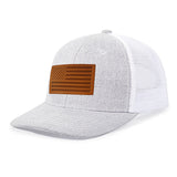 Gorra de Camionero con Bandera Americana Ajustable Snapback - Parte Tras Mesh Transpirable y Gorro Sólido, Unisex para Deportes al aire libre Estilo Dad Hat Diseño Bicolar Patriótico Confort Todo el año Ideal Regalo 4to Julio Uso Casual Accesoario Patrio