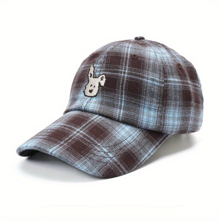 Gorra de béisbol unisex - Gorra snapback ligera y ajustable con diseño a cuadros y rayas, marrón - para hombres y mujeres, casual para exteriores, oficina, sombrero de oficina, sombrero elegante, sombrero duradero, accesorio de moda, amantes de la moda