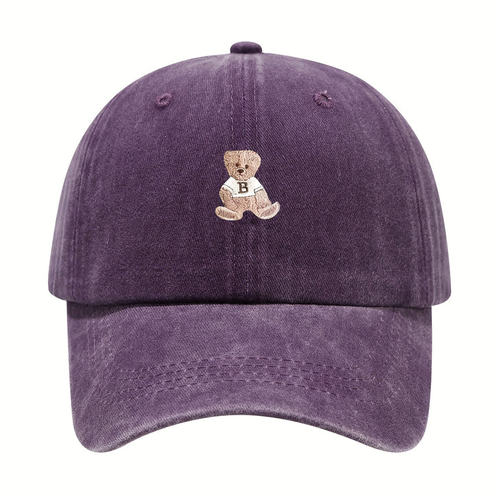 Gorra de Béisbol Estilo Trucker Grande para Mujeres y Hombres - Botón Ajustable de Oso (D/L/N/O/P) - Gorra de Invierno Transpirable, Opciones Multicolor (Rosa/Azul/Durazno/Beige/Marino) para Casual y Oficina - Ajuste Unisex