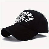 Gorra de béisbol para mujer con bordado California, protección solar, ajustable, sin estirar, temática vacacional con diseño de rayas, lavable a mano