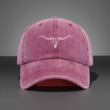 Gorra de Béisbol Retro con Calavera Occidental - Gorritos Ajustables Snapback para Hombres y Mujeres, Diseño Ligero & Duradera Unissexo Ideal Para Camping