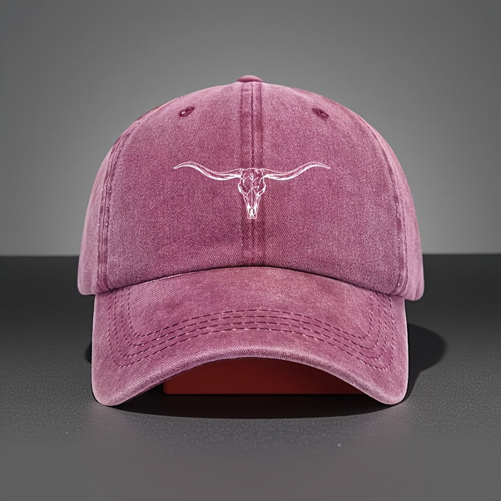 Gorra de Béisbol Retro con Calavera Occidental - Gorritos Ajustables Snapback para Hombres y Mujeres, Diseño Ligero & Duradera Unissexo Ideal Para Camping