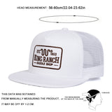 Gorra de béisbol hip-hop KING RANCH para hombre - Snapback ajustable, poliéster ligero, con logo bordado, sombrero casual para viajes de primavera/verano y fiestas en la playa, sombrero de playa