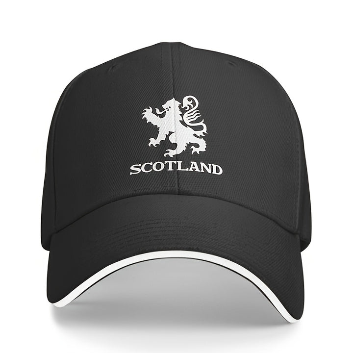 Gorra de béisbol clásica hippie con visera curva, gorra de camionero con estampado de león escocés, gorra snapback para deportes al aire libre casuales