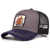 Gorra de béisbol bordada de la serie Warner Bros, gorra de malla para eventos deportivos al aire libre, estilo camionero americano y hip-hop