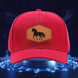 Gorra Trucker Snapback para Amantes de los Caballos - con Gráfico de Caballo Naranja, Poliéster Duradero, Ajuste Ajustable para Hombres y Mujeres, Perfecta para Ocio al Aire Libre, Deportes y Celebraciones Festivas, Regalos para Amantes de los Caballos, G