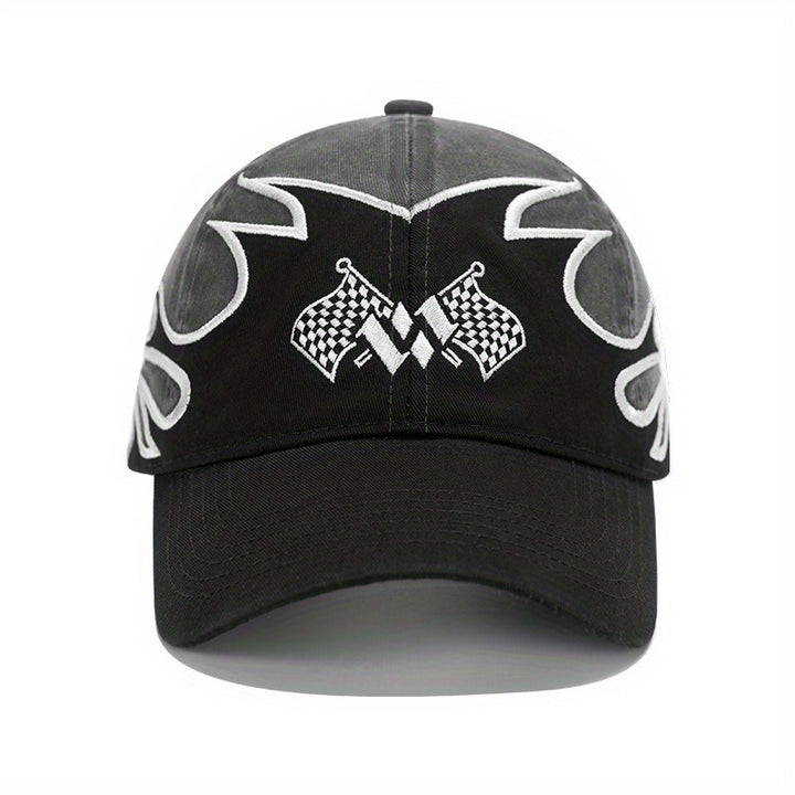 Gorra de béisbol de moda estadounidense para hombres y mujeres, parte superior suave profundizada, circunferencia de la cabeza grande, gorra de pato llorón, gorra de carreras de hip-hop de calle para hombres