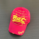 Gorra de béisbol nueva primavera con parche bordado tridimensional y letras, gorra de sol para hombres y mujeres al aire libre, tendencia