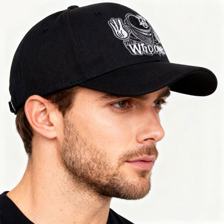 Gorra de béisbol unisex con diseño gráfico bordado - Cierre ajustable con visera, tejido suave y transpirable, patrón geométrico, comodidad para todas las estaciones