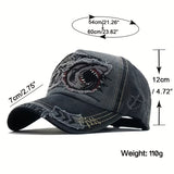 1pc Gorra de Béisbol para Hombre con Bordado de Tiburón Grande, Visera Casual Snapback, Gorras Hip Hop para Mujer, Gorro Peaked