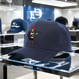 Gorra de béisbol de gallo de dibujos animados - Gorra ajustable con diseño de pistola bordada, poliéster ligero, estilo fresco y atractivo para hombres y mujeres, ideal para pesca o uso casual, gorra de pesca.