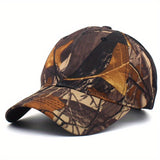 Gorra de Béisbol con Camuflaje para Hombre - Ajustable con Cierre de Presión, Protección Solar, Poliéster Transpirable, Ideal para Deportes al Aire Libre, Camping y Senderismo