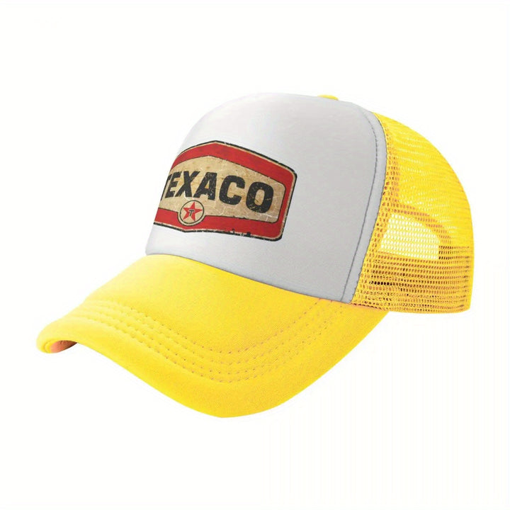 Camiseta clásica de Petrole et gaz Texaco, Gorra de lujo con cierre de botón de béisbol para mujeres y hombres