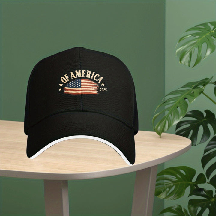 Gorra de béisbol unisex patriótica ajustable con diseño de bandera - Ligera y transpirable, ajuste para todas las estaciones con patrón de EE. UU. y estrellas, sombrero deportivo casual para exteriores para hombres y mujeres, regalo ideal para el 4 de jul