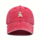 Gorra de Béisbol Estilo Trucker Grande para Mujeres y Hombres - Botón Ajustable de Oso (D/L/N/O/P) - Gorra de Invierno Transpirable, Opciones Multicolor (Rosa/Azul/Durazno/Beige/Marino) para Casual y Oficina - Ajuste Unisex