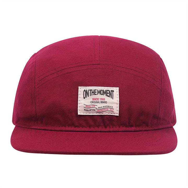 Tela. 1 pieza de tela para etiqueta, gorro hip-hop de cinco paneles para hombre. Tela.