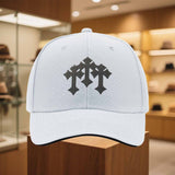 Gorra de béisbol para hombre EL BARBAS - Sombrero ajustable con cierre a presión, diseño brillante en negro y azul, ajuste elástico ligero, cierre de hebilla, duradera para fútbol, deportes al aire libre y uso casual - Regalo ideal para el Día del Padre,