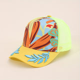 Sombrero de sol de bordado de trigo americano para hombres y mujeres, sombrero de malla para parejas, gorra de béisbol transpirable de grafiti