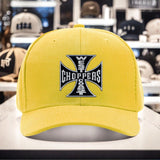 1 gorra fresca con estampado de West Coast Choppers, tejido ligero de poliéster, construcción ligera, gorra de pesca adecuada para todos los géneros, duradera para uso en las cuatro estaciones, ideal para aventuras de moda urbana