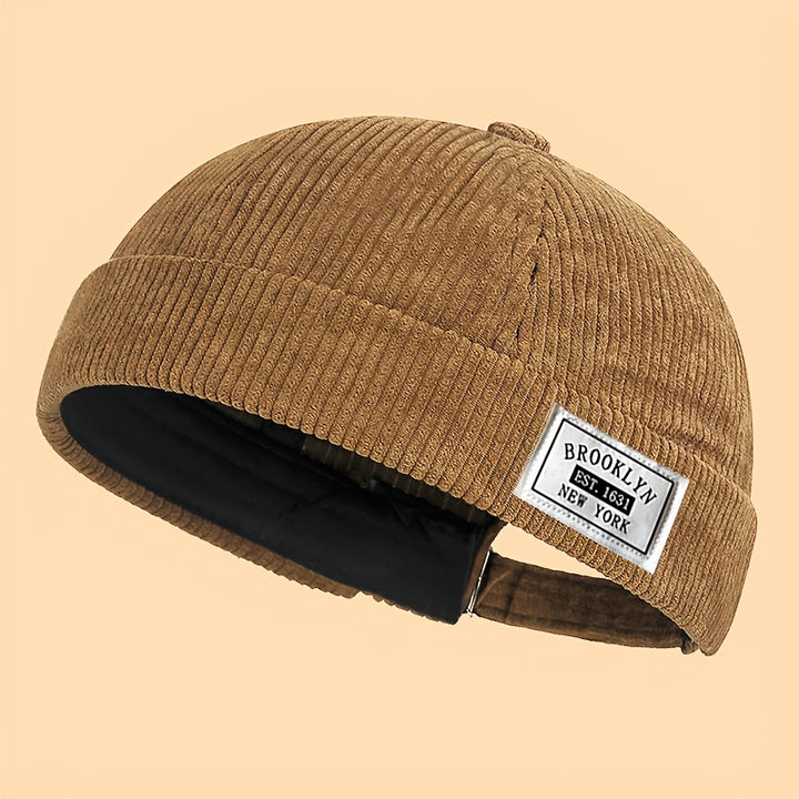 Gorra Plana Estilo Pata de Gallo Retro Hip-Hop para Hombre - Gorrito Invernal Cálido con Parche Letras, Sombrero Unisex Todo-Temporada al Aire Libre y Ropewear & Atuendos Casuales