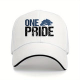 Gorra de béisbol unisex ajustable con estampado One Pride - Ligera y transpirable, con letras y emblema, gorra casual y deportiva para exteriores para todas las estaciones para hombres y mujeres, regalo perfecto con temática de Pride para vacaciones y atu