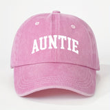1 Gorra de Béisbol Lavable AUNTIE Estampada, Sombrero Trucker Unisex para Exteriores, Gorra de Golf Transpirable y Ajustable para Mujeres, Moda Verano con Visera Curva Y2K para Parejas