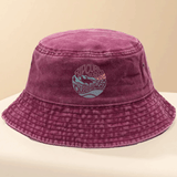 Sombrero de pescador RipCure Surfco para hombre - Diseño geométrico de montaña y ola, sombrero ligero para pesca al aire libre y acampada, material azul, ajuste ajustable para uso casual, sombrero de acampada