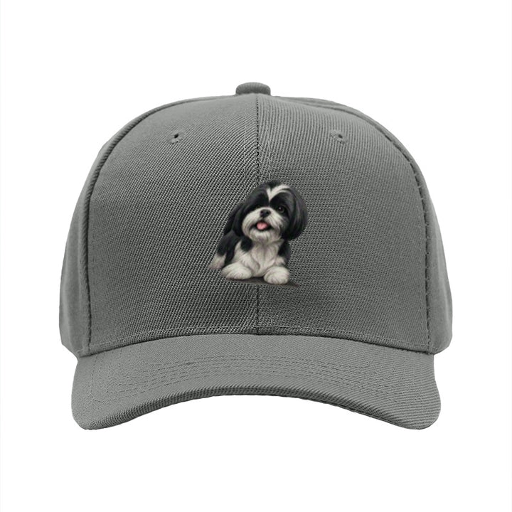 1 gorra de béisbol con estampado de perro Shih Tzu - Gorra ajustable con diseño de cara de Shih Tzu, accesorio ligero y casual para amantes de mascotas, lavable a mano, ideal para uso diario y regalos para dueños de perros