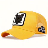 Gorra de béisbol negra para hombre con bordado de animal - Ideal para salidas de primavera/verano