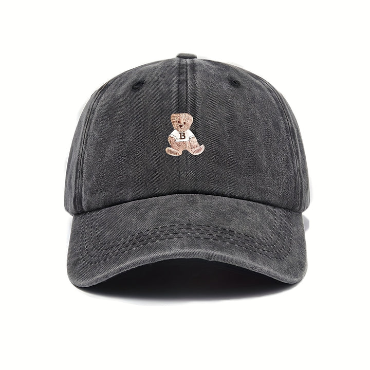 Gorra de Béisbol Estilo Trucker Grande para Mujeres y Hombres - Botón Ajustable de Oso (D/L/N/O/P) - Gorra de Invierno Transpirable, Opciones Multicolor (Rosa/Azul/Durazno/Beige/Marino) para Casual y Oficina - Ajuste Unisex