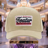 Gorra de béisbol ligera y transpirable para hombre FEATUR - Gorra ajustable con cierre de clic para papá con diseño original de Arizona, azul suave lavado para actividades al aire libre, regalo del Día del Padre y ropa casual, gorra de béisbol, ropa de ca