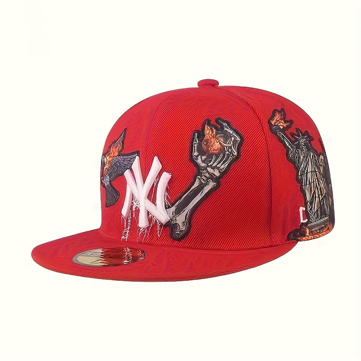 Gorra de Béisbol New Era NY con Logo Bordado 3D y Letras NY - Gorra Plana Ligera Unisex para Hombres y Mujeres, Uso Casual y Deportivo, Diseño Icónico de NY, Sombrero para Todas las Estaciones (Compatible con Fans del Estilo NY)