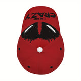 Gorra de béisbol ajustable con visera curva inspirada en anime - Gorro unisex ligero para todas las estaciones, protección solar roja e casual para hombres y mujeres, gorra de exterior recubierta de PVC lavable a máquina para deportes y uso diario