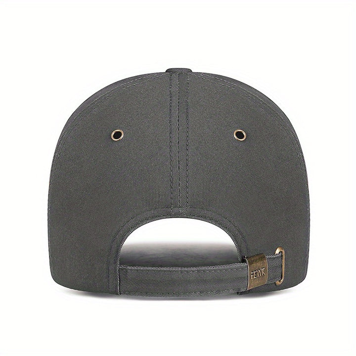 Gorra de béisbol bordada de alta gama para hombre y mujer, ideal para primavera y otoño, con agujeros de ventilación metálicos, estilo urbano FEWK