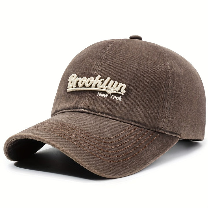 Nueva gorra de béisbol retro para hombre y mujer, perfecta para deportes de primavera y otoño y uso casual, con un estilo urbano único con un diseño coreano lavado y protección solar, sin batería