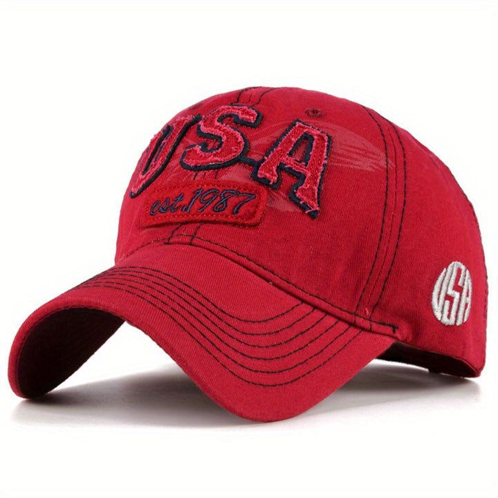 Gorra de béisbol unisex con diseño de águila y número '34' bordado - Ligera, transpirable y de poliéster, estilo callejero para aventuras al aire libre, gorra de verano | Patrón de camuflaje | Ligera