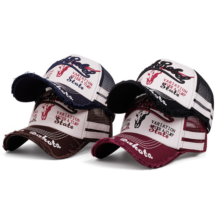 Dos estilos de gorras de béisbol tejidas para hombres y mujeres, de moda para usar todos los días en todas las estaciones.